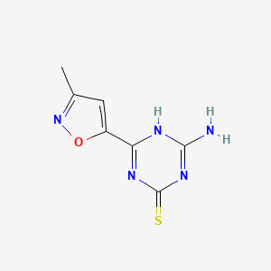 4-Amino-6-(3-methyl-1,2-oxazol-5-YL)-1,3,5-triazine-2-thiol