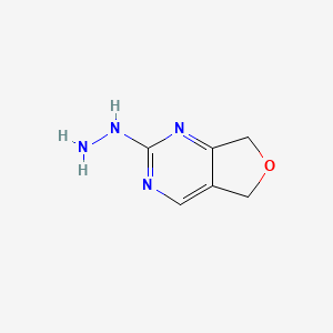 {5H,7H-furo[3,4-d]pyrimidin-2-yl}hydrazine