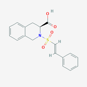 (3S)-2-(2-Phenylethenesulfonyl)-1,2,3,4-tetrahydroisoquinoline-3-carboxylic acid