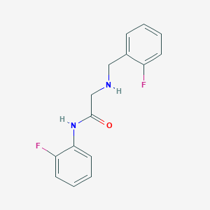 N-(2-Fluorophenyl)-2-{[(2-fluorophenyl)methyl]amino}acetamide