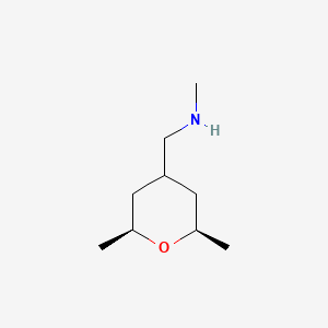 {[(2R,6S)-2,6-dimethyloxan-4-yl]methyl}(methyl)amine