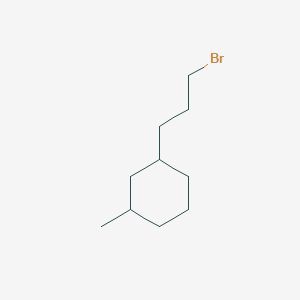 molecular formula C10H19Br B13196730 1-(3-Bromopropyl)-3-methylcyclohexane 