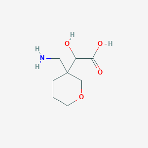 2-[3-(Aminomethyl)oxan-3-yl]-2-hydroxyacetic acid