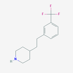 4-{2-[3-(Trifluoromethyl)phenyl]ethyl}piperidine