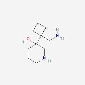 3-[1-(Aminomethyl)cyclobutyl]piperidin-3-OL