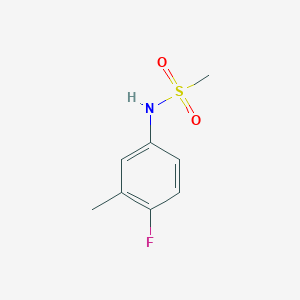 molecular formula C8H10FNO2S B13196816 N-(4-fluoro-3-methylphenyl)methanesulfonamide 