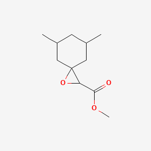 molecular formula C11H18O3 B13196881 Methyl 5,7-dimethyl-1-oxaspiro[2.5]octane-2-carboxylate 