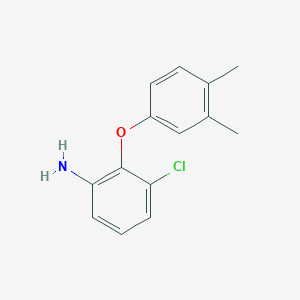 molecular formula C14H14ClNO B1319689 3-Chloro-2-(3,4-diméthylphénoxy)aniline CAS No. 937604-63-2