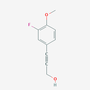 3-(3-Fluoro-4-methoxy-phenyl)-prop-2-YN-1-OL