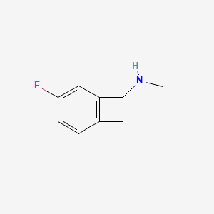 4-Fluoro-N-methylbicyclo[4.2.0]octa-1,3,5-trien-7-amine