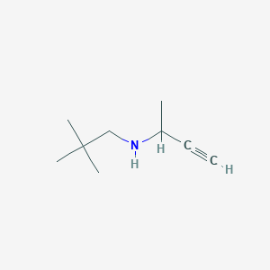 (But-3-yn-2-yl)(2,2-dimethylpropyl)amine