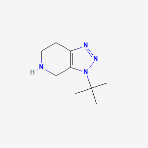 molecular formula C9H16N4 B13196934 3-tert-Butyl-3H,4H,5H,6H,7H-[1,2,3]triazolo[4,5-c]pyridine 