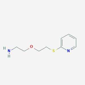 2-[2-(Pyridin-2-ylsulfanyl)ethoxy]ethan-1-amine