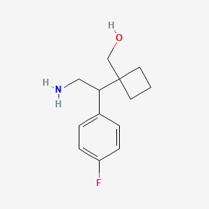 {1-[2-Amino-1-(4-fluorophenyl)ethyl]cyclobutyl}methanol