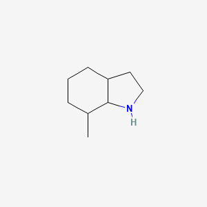 molecular formula C9H17N B13196967 7-methyl-octahydro-1H-indole 