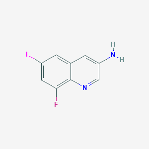 8-Fluoro-6-iodoquinolin-3-amine