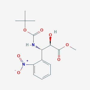 molecular formula C15H20N2O7 B13196997 methyl (2R,3S)-3-{[(tert-butoxy)carbonyl]amino}-2-hydroxy-3-(2-nitrophenyl)propanoate 