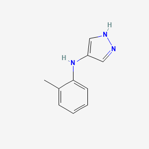 molecular formula C10H11N3 B13197011 N-(2-Methylphenyl)-1H-pyrazol-4-amine 