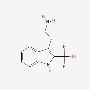 2-[2-(Bromodifluoromethyl)-1H-indol-3-yl]ethan-1-amine