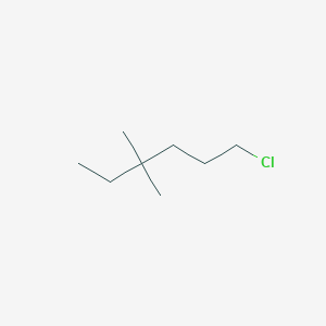 molecular formula C8H17Cl B13197052 1-Chloro-4,4-dimethylhexane 