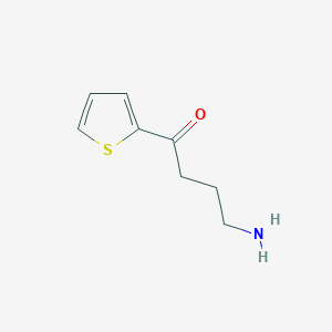 molecular formula C8H11NOS B13197081 4-Amino-1-(thiophen-2-YL)butan-1-one 