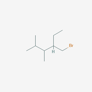 molecular formula C9H19Br B13197095 4-(Bromomethyl)-2,3-dimethylhexane 