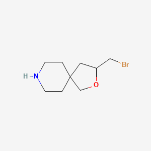 molecular formula C9H16BrNO B13197104 3-(Bromomethyl)-2-oxa-8-azaspiro[4.5]decane 