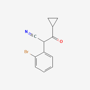 2-(2-Bromophenyl)-3-cyclopropyl-3-oxopropanenitrile