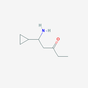 1-Amino-1-cyclopropylpentan-3-one