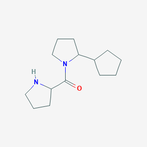 2-Cyclopentyl-1-(pyrrolidine-2-carbonyl)pyrrolidine