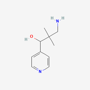 3-Amino-2,2-dimethyl-1-(pyridin-4-yl)propan-1-ol