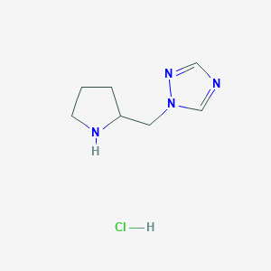 1-(pyrrolidin-2-ylmethyl)-1H-1,2,4-triazole hydrochloride