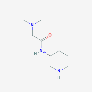 molecular formula C9H19N3O B13197200 2-(dimethylamino)-N-[(3R)-piperidin-3-yl]acetamide 