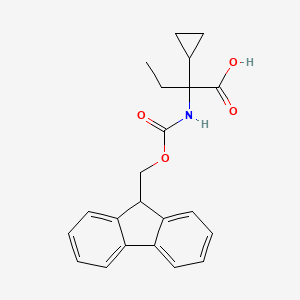 2-Cyclopropyl-2-({[(9H-fluoren-9-yl)methoxy]carbonyl}amino)butanoic acid