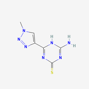 4-Amino-6-(1-methyl-1H-1,2,3-triazol-4-yl)-1,3,5-triazine-2-thiol