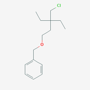 ({[3-(Chloromethyl)-3-ethylpentyl]oxy}methyl)benzene