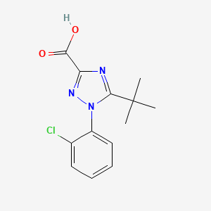 5-Tert-butyl-1-(2-chlorophenyl)-1H-1,2,4-triazole-3-carboxylic acid