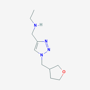 Ethyl({1-[(oxolan-3-yl)methyl]-1H-1,2,3-triazol-4-yl}methyl)amine