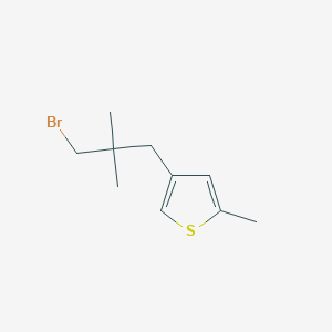 4-(3-Bromo-2,2-dimethylpropyl)-2-methylthiophene