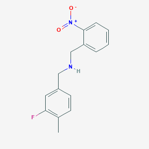 [(3-Fluoro-4-methylphenyl)methyl][(2-nitrophenyl)methyl]amine