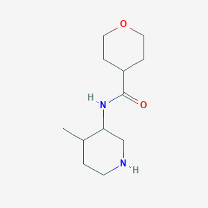 N-(4-methylpiperidin-3-yl)oxane-4-carboxamide