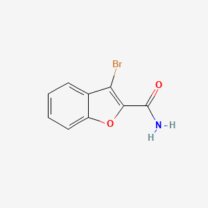 molecular formula C9H6BrNO2 B13197419 3-Bromo-1-benzofuran-2-carboxamide 