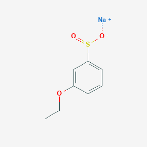 molecular formula C8H9NaO3S B13197424 Sodium 3-ethoxybenzene-1-sulfinate 