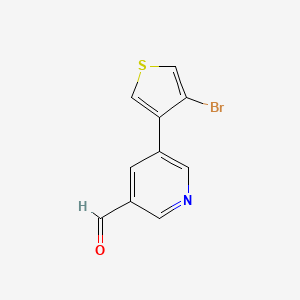 5-(4-Bromothiophen-3-yl)pyridine-3-carbaldehyde