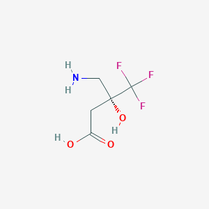 (3R)-4-amino-3-hydroxy-3-(trifluoromethyl)butanoic acid