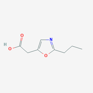 2-(2-Propyl-1,3-oxazol-5-yl)acetic acid