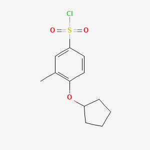 4-(Cyclopentyloxy)-3-methylbenzenesulfonyl chloride