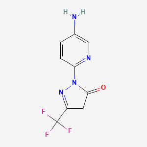 1-(5-Aminopyridin-2-yl)-3-(trifluoromethyl)-1h-pyrazol-5(4h)-one