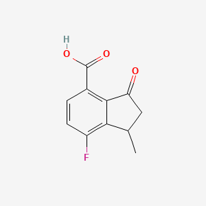 7-Fluoro-1-methyl-3-oxo-2,3-dihydro-1H-indene-4-carboxylic acid