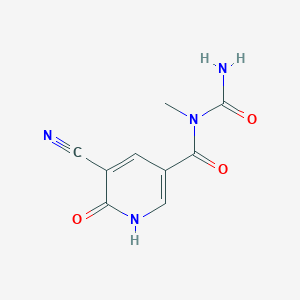 N-(aminocarbonyl)-5-cyano-N-methyl-6-oxo-1,6-dihydropyridine-3-carboxamide